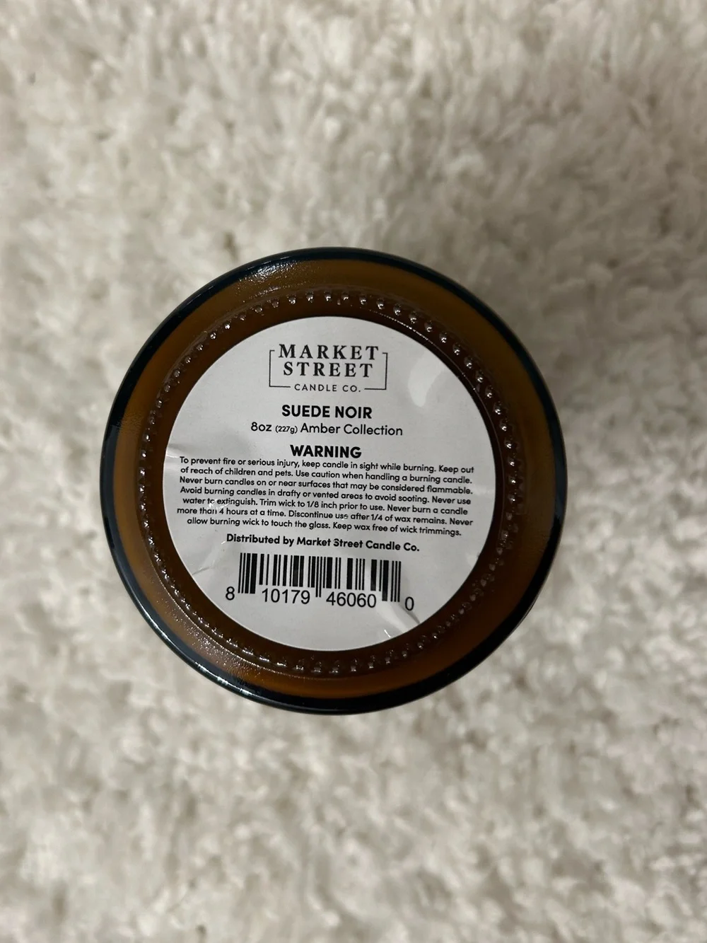 Market Street Candle Co. 8oz Soy Candle - Suede Noir